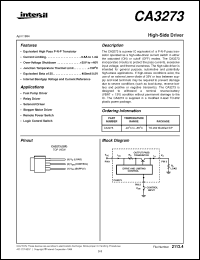 Click here to download CA3273 Datasheet