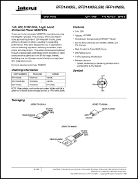Click here to download RFD14N05 Datasheet