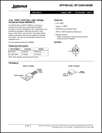 Click here to download RFP4N100 Datasheet