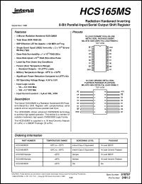 Click here to download HCS165MS Datasheet
