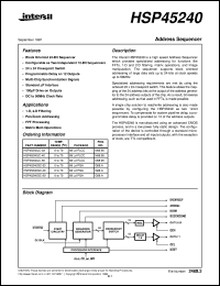 Click here to download HSP45240 Datasheet