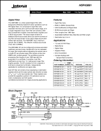 Click here to download HSP43891 Datasheet