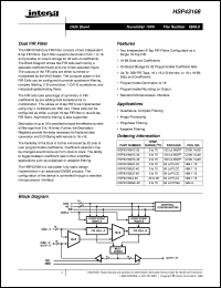 Click here to download HSP43168 Datasheet