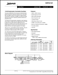Click here to download HSP45102 Datasheet