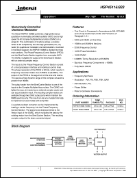 Click here to download HSP45116/883 Datasheet