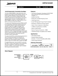 Click here to download HSP45106/883 Datasheet