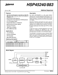 Click here to download HSP45240/883 Datasheet