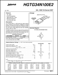 Click here to download HGTG34N100E2 Datasheet