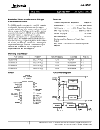 Click here to download ICL8038 Datasheet
