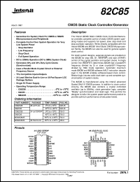 Click here to download 82C85 Datasheet
