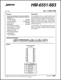 Click here to download HM-6551/883 Datasheet