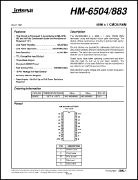 Click here to download HM-6504/883 Datasheet