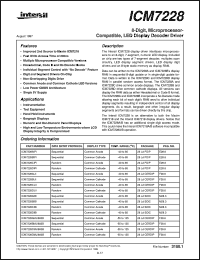 Click here to download ICM7228 Datasheet