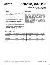 Click here to download ICM7231 Datasheet