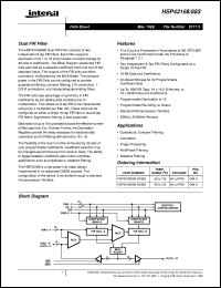 Click here to download HSP43168/883 Datasheet