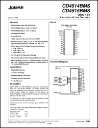 Click here to download CD4514BMS Datasheet