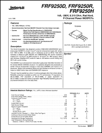 Click here to download FRF9250R Datasheet