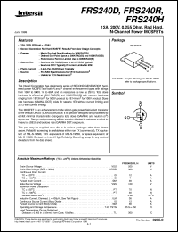 Click here to download FRS240D Datasheet