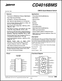 Click here to download CD4016BMS Datasheet