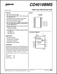 Click here to download CD4019BMS Datasheet