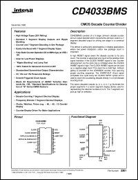 Click here to download CD4033BMS Datasheet