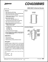 Click here to download CD4028BMS Datasheet