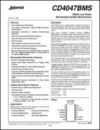 Click here to download CD4047BMS Datasheet