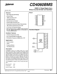 Click here to download CD4060BMS Datasheet