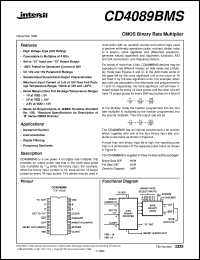 Click here to download CD4089BMS Datasheet