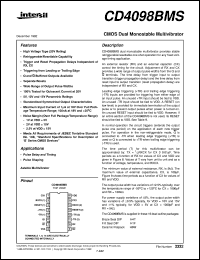 Click here to download CD4098BMS Datasheet