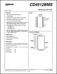 Click here to download CD4512BMS Datasheet