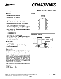 Click here to download CD4532BMS Datasheet