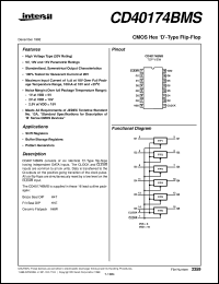 Click here to download CD40174 Datasheet