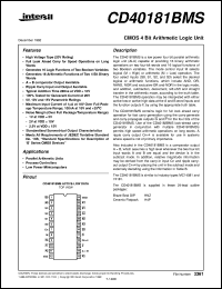 Click here to download CD40181BMS Datasheet