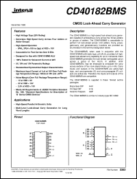 Click here to download CD40182BMS Datasheet