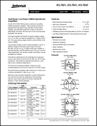 Click here to download ICL7642 Datasheet