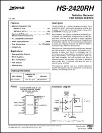 Click here to download HS-2420RH Datasheet