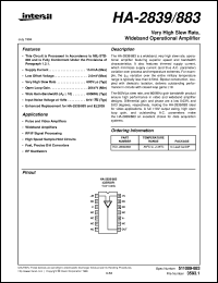 Click here to download HA-2839/883 Datasheet