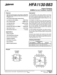 Click here to download HFA1130/883 Datasheet