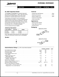 Click here to download RHRD660S Datasheet