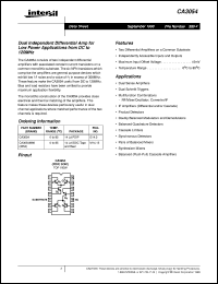 Click here to download CA3054 Datasheet
