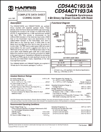 Click here to download CD54AC193F3 Datasheet