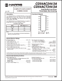 Click here to download CD54ACT244F3A Datasheet
