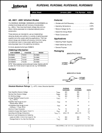 Click here to download RURD860 Datasheet