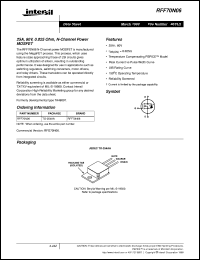 Click here to download RFF70N06 Datasheet