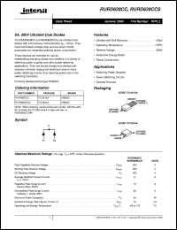 Click here to download RURD620CCS Datasheet