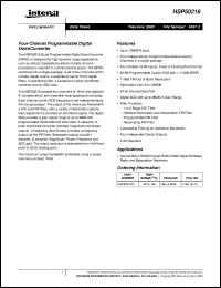 Click here to download HSP50216 Datasheet