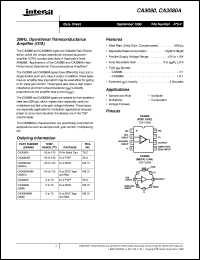 Click here to download CA3080 Datasheet