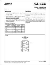 Click here to download CA3086 Datasheet