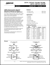 Click here to download CA741C Datasheet